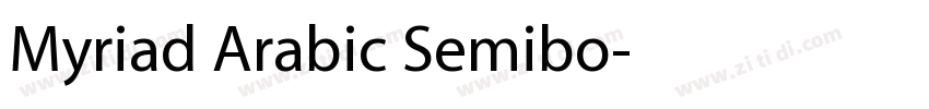 Myriad Arabic Semibo字体转换